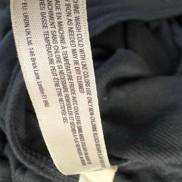 Free People Womens Black Short sleeve Open Back One Piece Bodysuit Jumpsuit M - Picture 6 of 6